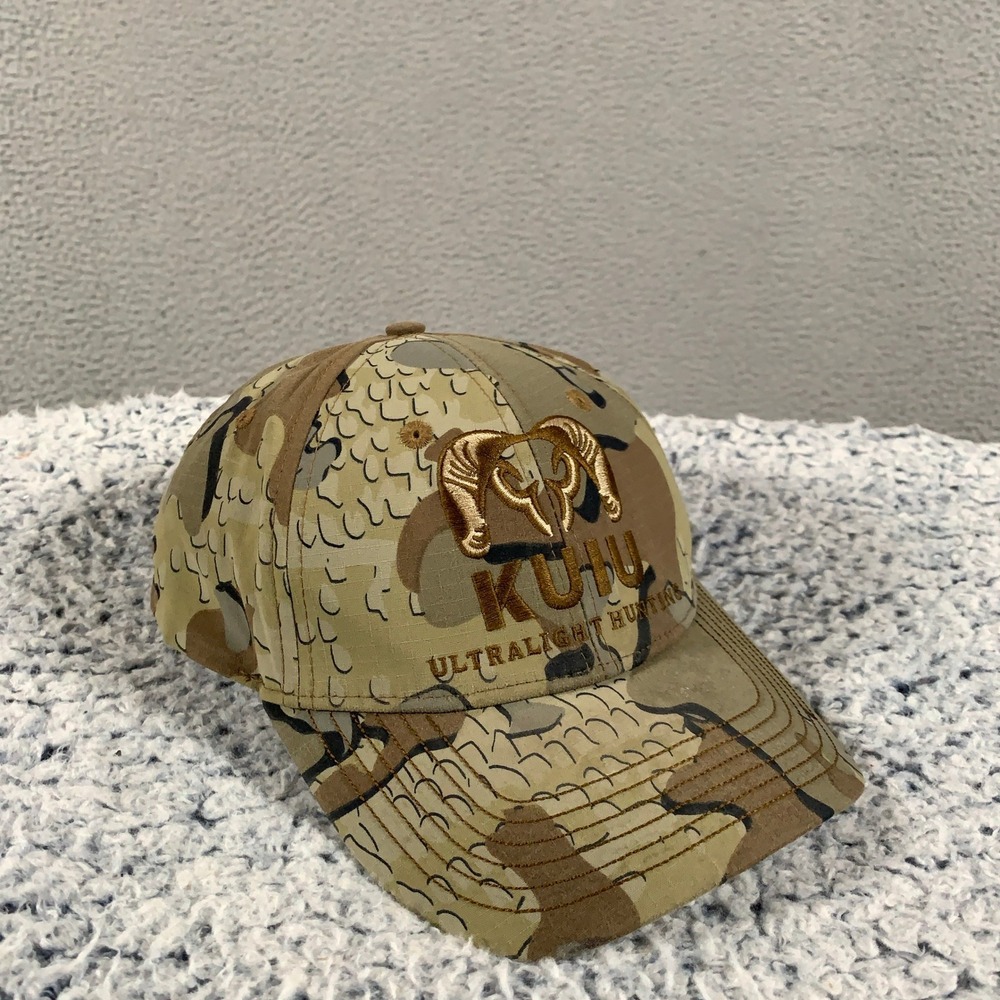 Kuiu Verde Camo Hat Baseball Cap Mens OSFA Tan Brown Hunting Ultralight Ripstop